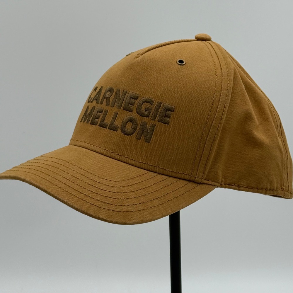 Richardson Style 336 Carnegie Mellon Snapback Hat Brown Duck Cloth Mens Cap - Picture 2 of 6